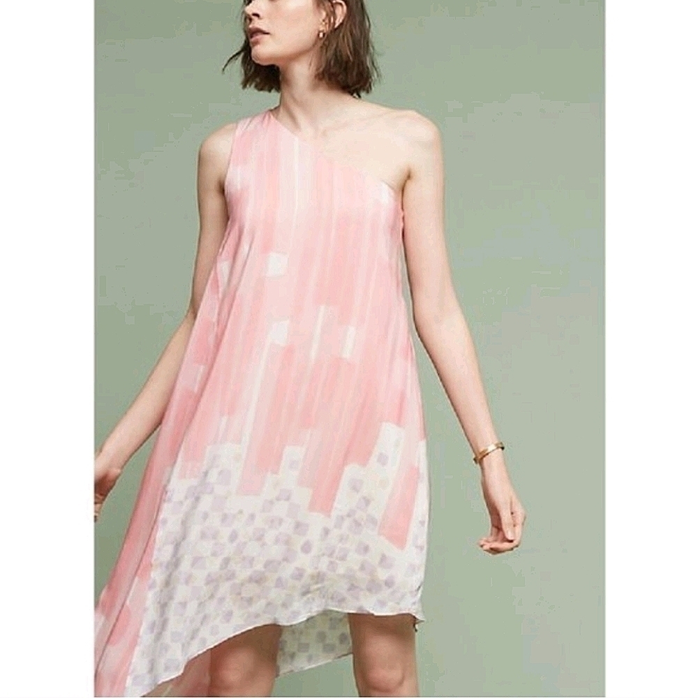 NWT Maeve For Anthropologie Avalonne Silk Dress. Size 0. Oversized.
